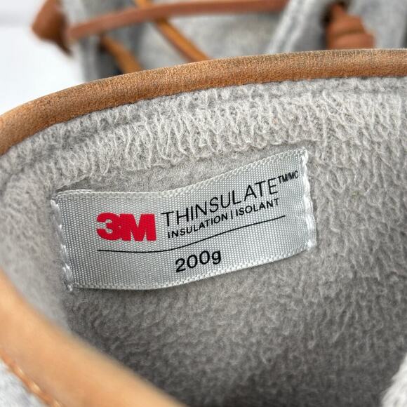 Sperry Duck Boot Womens Size 7.5 Gray Wool Blend 200g Insulated Side Zip - Picture 8 of 10